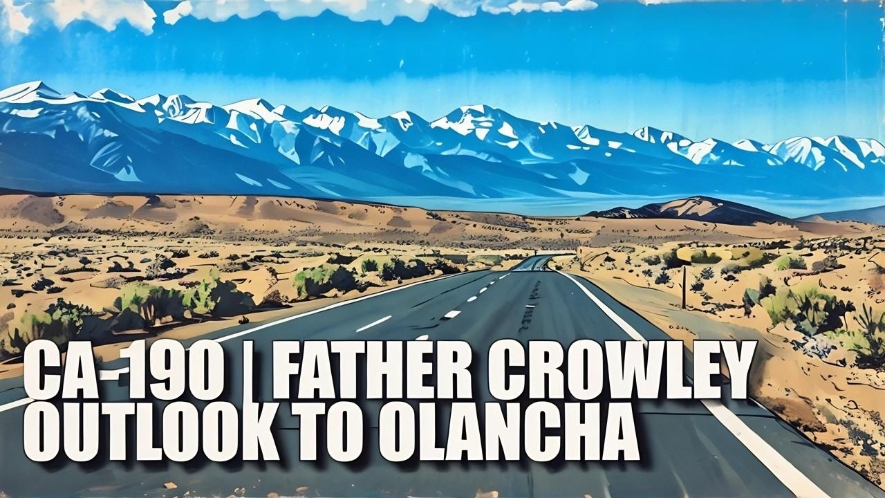 Driving on CA‑190 from Father Crowley Overlook toward Olancha | California