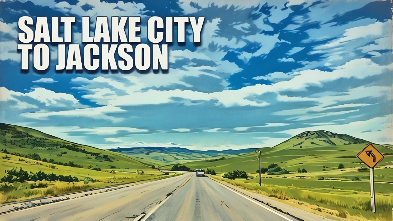 Driving from Salt Lake to Jackson in Wyoming | via US-89 and ID-34