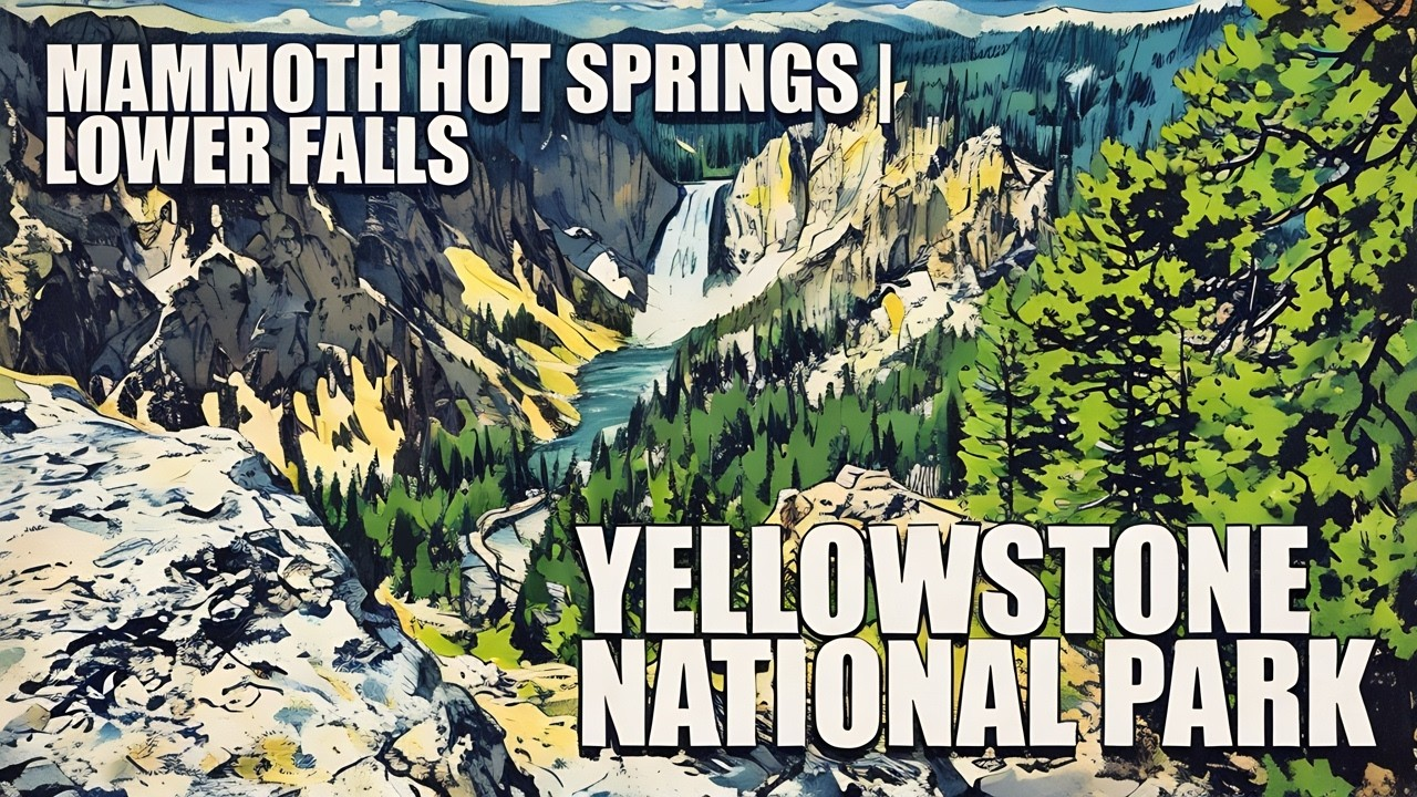 We drove from Mammoth Hot Springs to Lower Falls | Yellowstone National Park