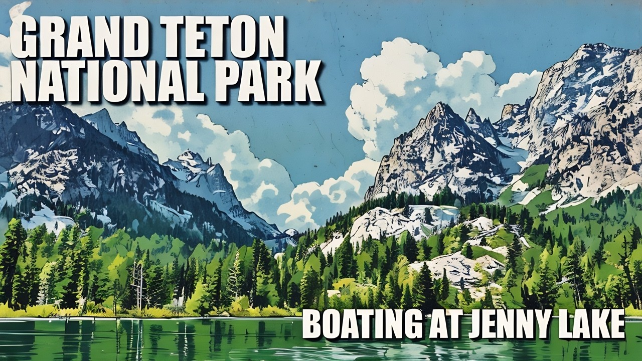 Clear turquoise water, scenic boat tour at Jenny Lake | Grand Teton